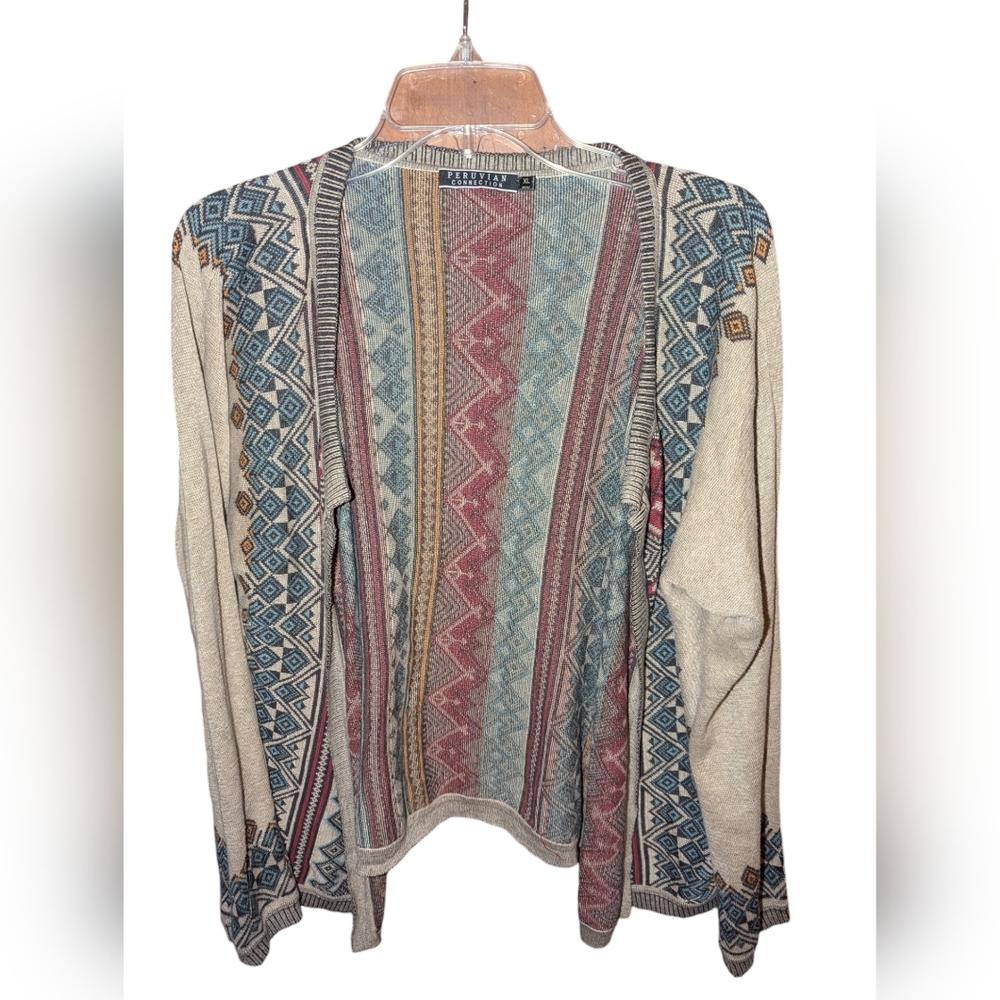 XL Peruvian Connection Women's Cardigan Sweater